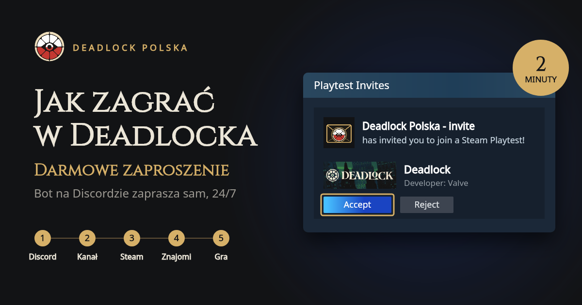 Jak zagrać w Deadlock w 2026? Zaproszenie za darmo w 2 minuty (poradnik krok po kroku)